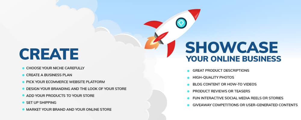 steps to showcase online business 