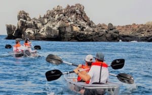 Camila galapagos cruise kayaking