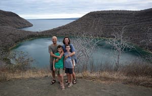 family trip in Galapagos