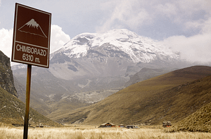 Chimborazo Summit Sign