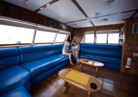 Fragata Galapagos Cruise lounge main deck