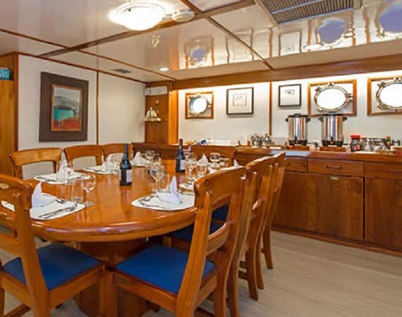 Beluga Galapagos Cruise dining
