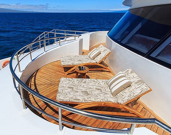 elite galapagos cruise sunbath