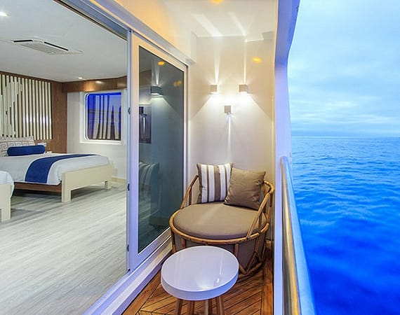 elite galapagos cruise balcony
