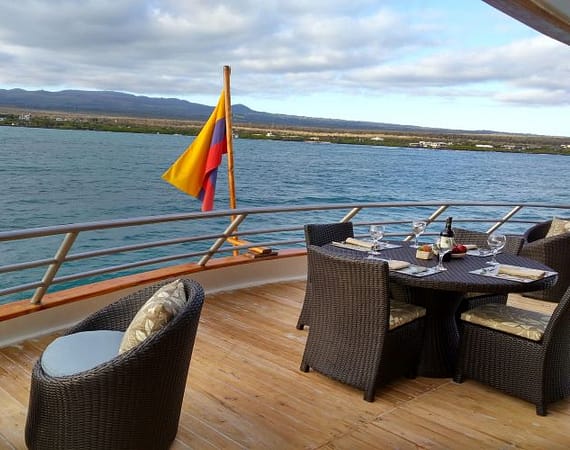 Sea Star Journey Galapagos Cruise al fresco refreshments