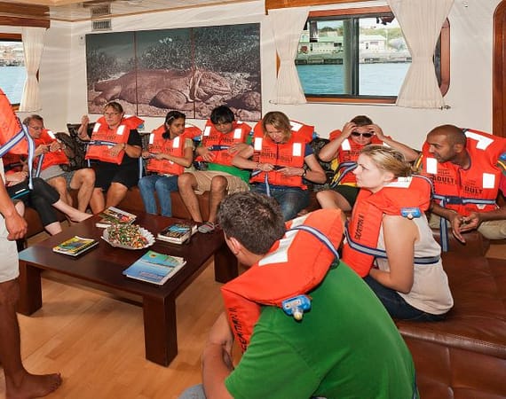 Seaman Journey Galapagos Cruise safety briefing
