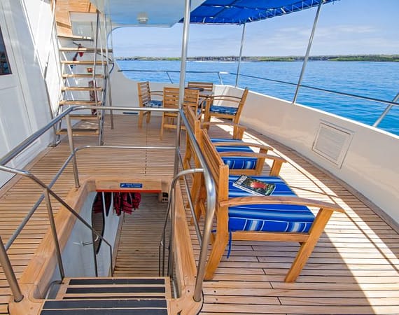 Tip Top IV Galapagos Cruise viewing deck