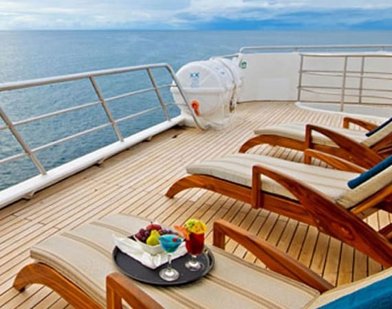 Ocean Spray Galapagos Cruise sundeck