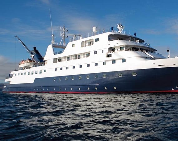 celebrity xpedition galapagos cruise in the water