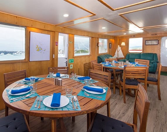 Cachalote Explorer Galapagos Cruise dining