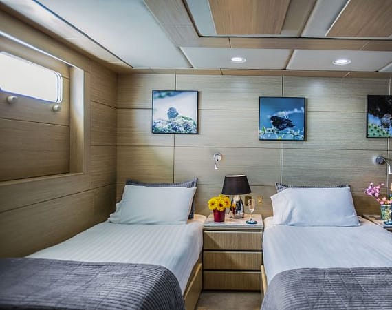 Passion Galapagos Cruise twin cabin