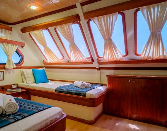 Seaman Journey Galapagos Cruise twin cabin upper