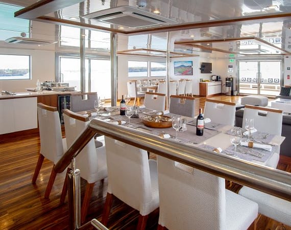 Infinity Galapagos Cruise dining