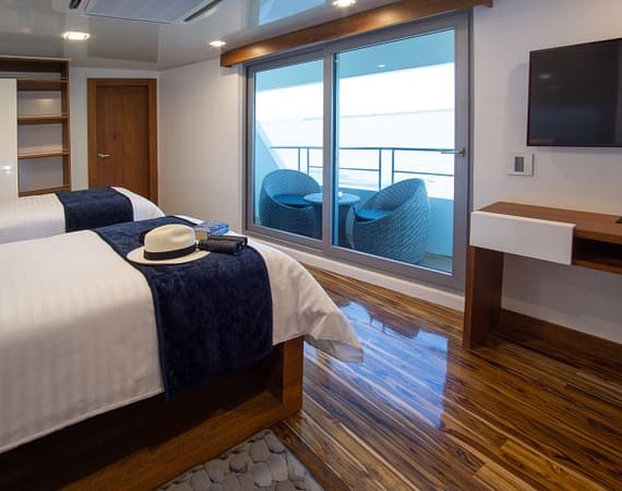 Infinity Galapagos Cruise balcony view