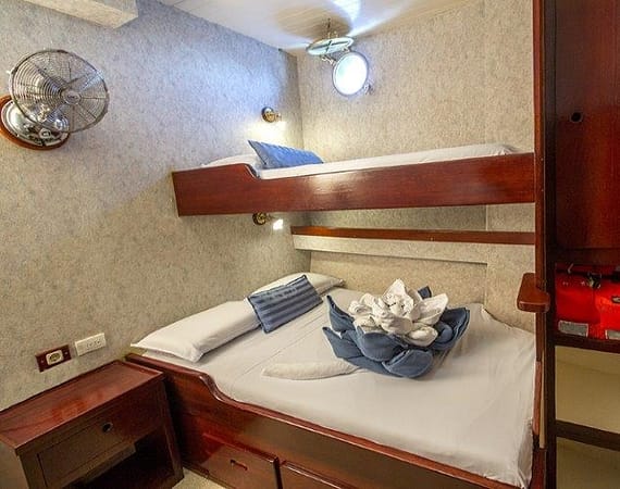 Maryanne Galapagos Cruise bunk room