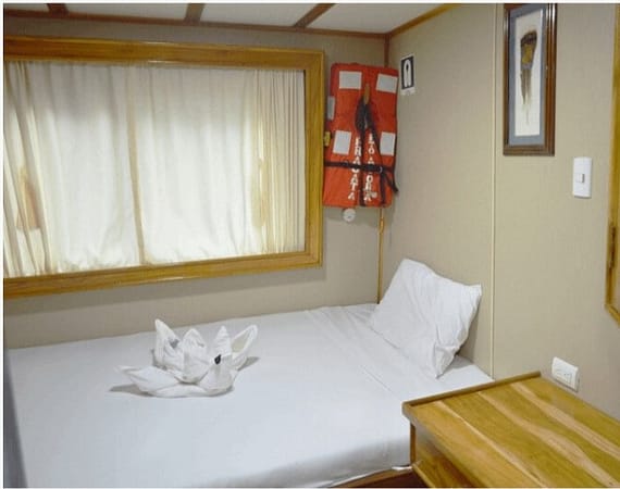 Fragata Galapagos Cruise upper double cabin galapagos islands