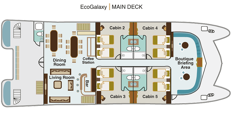 ecogalaxy galapagos cruise main deck